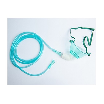 TRACHEOSTOMY MASK WITH OXYGEN TUBING 82 INCHES TUBING